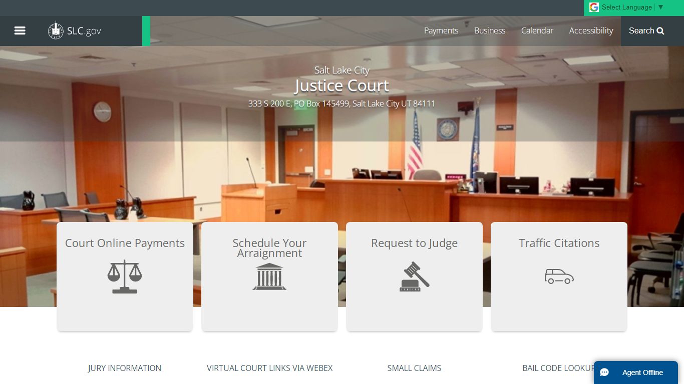 Justice Court | 333 S 200 E, PO Box 145499, Salt Lake City UT 84111
